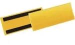 Etikettentasche B210xH74mm gelb magn.50 DURABLE