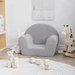 vidaXL Kindersofa Hellgrau Weich Pl&uuml;sch