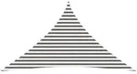 vidaXL Sonnensegel Hellgrau und Wei&szlig; 3,5 x 3,5 x 4,9 m HDPE