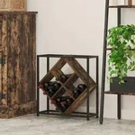 vidaXL Weinregal R&auml;uchereiche 51x18x52,5 cm Holzwerkstoff
