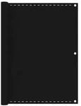 vidaXL Balkon-Sichtschutz Schwarz 120x400 cm HDPE