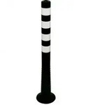 Flexipfosten schwarz, selbstaufrichtend, &Oslash; 80mm, (412222BS)