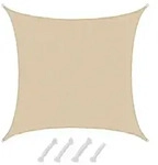 UV Sonnensegel Wasserdurchl&auml;ssig 6x6 - Viereckig - Sonnenschutz Garten Terrasse