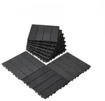 VEVOR Terrassenfliesen, 10er-Set, Balkonfliesen 30 x 30 cm, Klickfliesen,