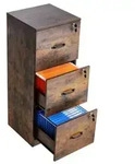 VEVOR Aktenschrank mit 3 Schubladen und Schloss, vertikale B&uuml;roschr&auml;nke aus...