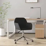 vidaXL B&uuml;rostuhl Drehbar Schwarz Stoff