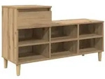 vidaXL Schuhschrank Artisan-Eiche 102 x 36 x 60 cm Holzwerkstoff