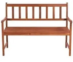 vidaXL Gartenbank mit Auflage 120 cm Massivholz Akazie