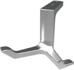 Decken-Mantelhaken 0200 zweifach A.87mm Alu.silberf.elox.H.49mm HERMETA