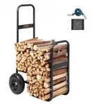 VEVOR Kaminholzwagen 67x52x110cm Brennholzwagen Pulverbeschichteter Stahl