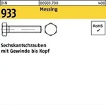 Sechskantschraube DIN 933 VG M16x 70 Messing 10 St&uuml;ck