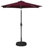 vidaXL Garten Sonnenschirm mit LED-Lichtern 230 x 230 cm Polyester