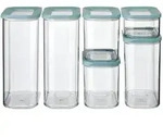 Mepal | Vorratsdosen Set Modula | 6-teilig | Nordic green | verschiedene...