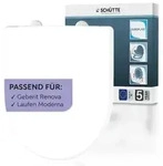 Duroplast WC-Sitz WHITE, D-Form, PRO 3, mit Absenkautomatik und Schnellverschluss