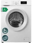 homeX Waschmaschine 8kg, Frontlader - 1.200 U/Min, AquaStop, Inverter Motor, 14