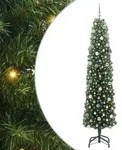 vidaXL K&uuml;nstlicher Weihnachtsbaum mit 300 LEDs mit St&auml;nder Gr&uuml;n 240 cm