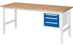 Arbeitstisch mit Schubladenschrank Unterbau-Container mit 3 Schubladen 1 x 90 2...