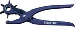 Revolverlochzange Gesamt-L.240mm 2/2,5/3/3,5/4 u.5mm blau pulv.TECWERK