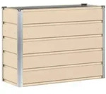 vidaXL Pflanzk&uuml;bel Elfenbein 100 x 40 x 75 cm Stahl