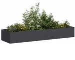 vidaXL Pflanzk&uuml;bel Schwarz 280x80x40 cm Stahl