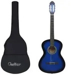 "vidaXL 12-tlg. Klassikgitarren-Set f&uuml;r Anf&auml;nger Blau 4/4 39""