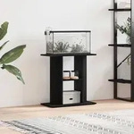vidaXL Aquariumst&auml;nder Schwarz Eichen-Optik 60x30x60 cm Holzwerkstoff