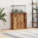 vidaXL Aquariumst&auml;nder Altholz-Optik 81x36x73 cm Holzwerkstoff