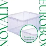 Novaliv 6x Aufbewahrungsboxen mit Deckel 15L transparente Nestbar stapelbare...
