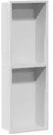vidaXL Duschnische Wei&szlig; 60 x 20 x 9,5 cm Edelstahl