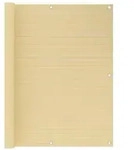 vidaXL Balkon-Sichtschutz Beige 120x400 cm HDPE