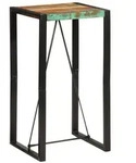 vidaXL Bartisch 60x55x110 cm Altholz Massiv