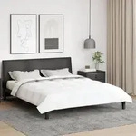 vidaXL Winterbettdecke Wei&szlig; 200 x 240 cm 105gsm Pfirsich-Polyester