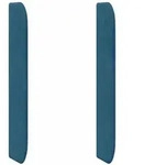 vidaXL Kopfteil Ohr Blau 80 x 16 x 4 cm Samt