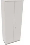 Fl&uuml;gelt&uuml;renschrank 5OH B800xT442xH1869 si/Wei&szlig;