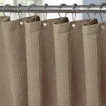 Waffel Duschvorhang 182x91cm Khaki Anti Schimmel 1er Pack