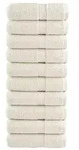 vidaXL Premium-Seift&uuml;cher SOLUND 10 Stk. Cremewei&szlig; 30x30 cm 600 g/m2