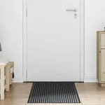 vidaXL Fu&szlig;matte Schwarz 60 x 180 cm Polypropylen