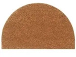 vidaXL Fu&szlig;matte Natur Halbrund 50x80 cm Kokosfaser Getuftet