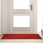 vidaXL Fu&szlig;matte Rechteckig Rot 90x150 cm