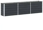 vidaXL Pflanzk&uuml;bel Anthrazit 290 x 50 x 75 cm Verzinkter Stahl