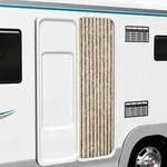 vidaXL Fliegenvorhang Dunkelbraun und Beige 56x200 cm Chenille