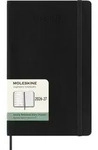 Wochenkalender 18 Monate Large A5 1 Woche/Seiten horizontal weicher Einband schwarz