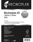 Wochenplan A5 1 Woche/2 Seiten Kalendarium 2016 wei&szlig;