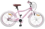 vidaXL Kinderfahrrad 18 Zoll f&uuml;r 5-7 Jahre alt Hellrosa