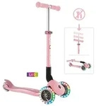 GLOBBER JUNIOR FOLDABLE LIGHTS pastellrosa, mit Leuchtrollen