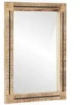 vidaXL Spiegel Wandmontiert Braun und Schwarz 70 x 50 x 3 cm Glas