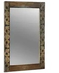 vidaXL Wandspiegel Walnussbraun 70 x 50 cm Holzwerkstoff und Glas