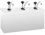 vidaXL Saucen-Spender Edelstahl 3 x 3,5 L