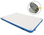 vidaXL Aufblasbare Schwimmmatte Blau und Wei&szlig; 300x200x15 cm