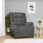 vidaXL Massagesessel Elektrisch Dunkelgrau Stoff